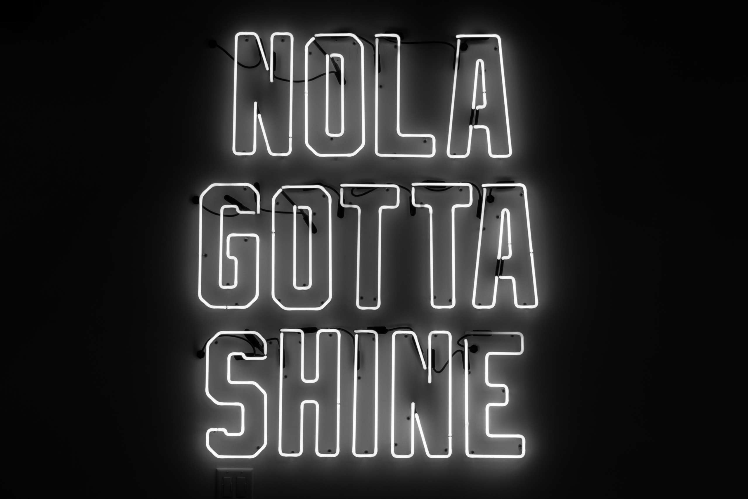 NOLA Gotta Shine neon lights.