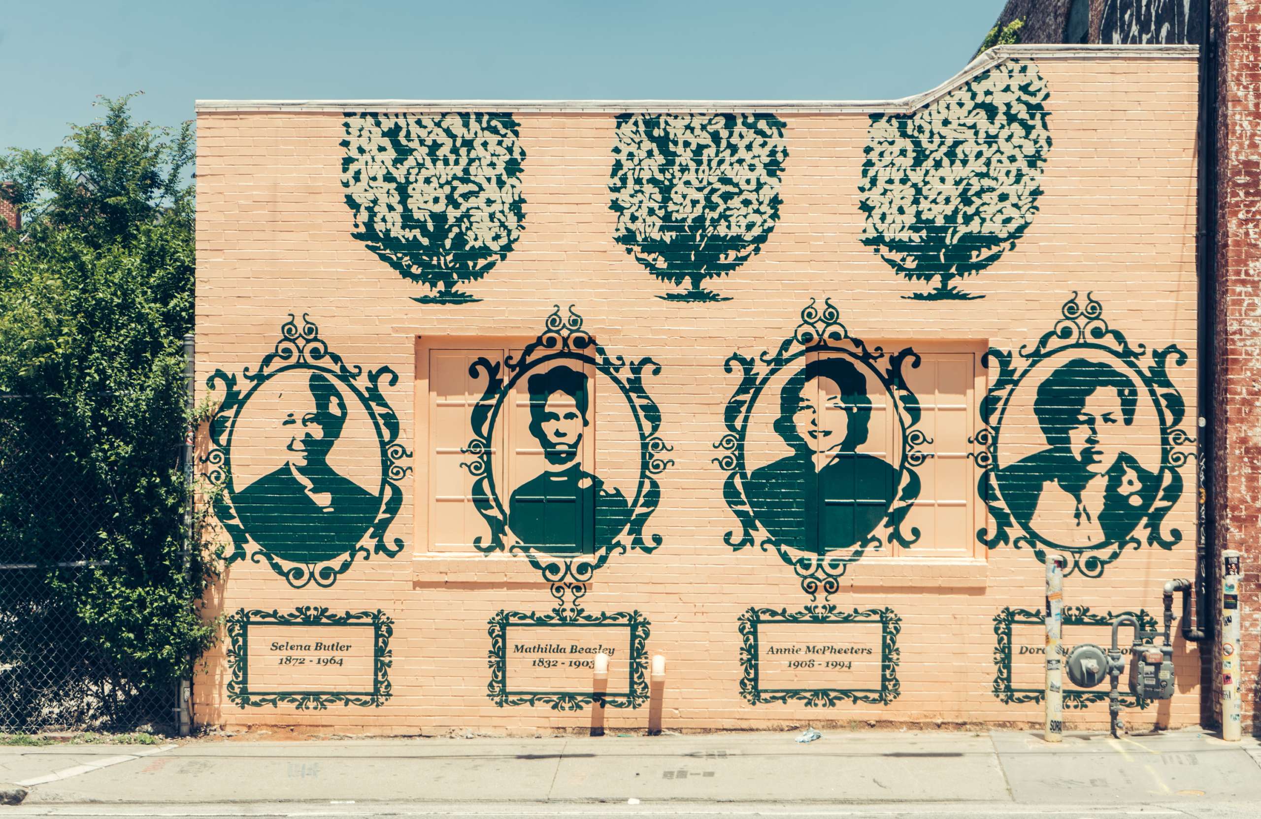 Mural of Civil Rights icons.